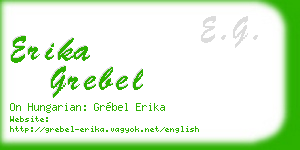 erika grebel business card